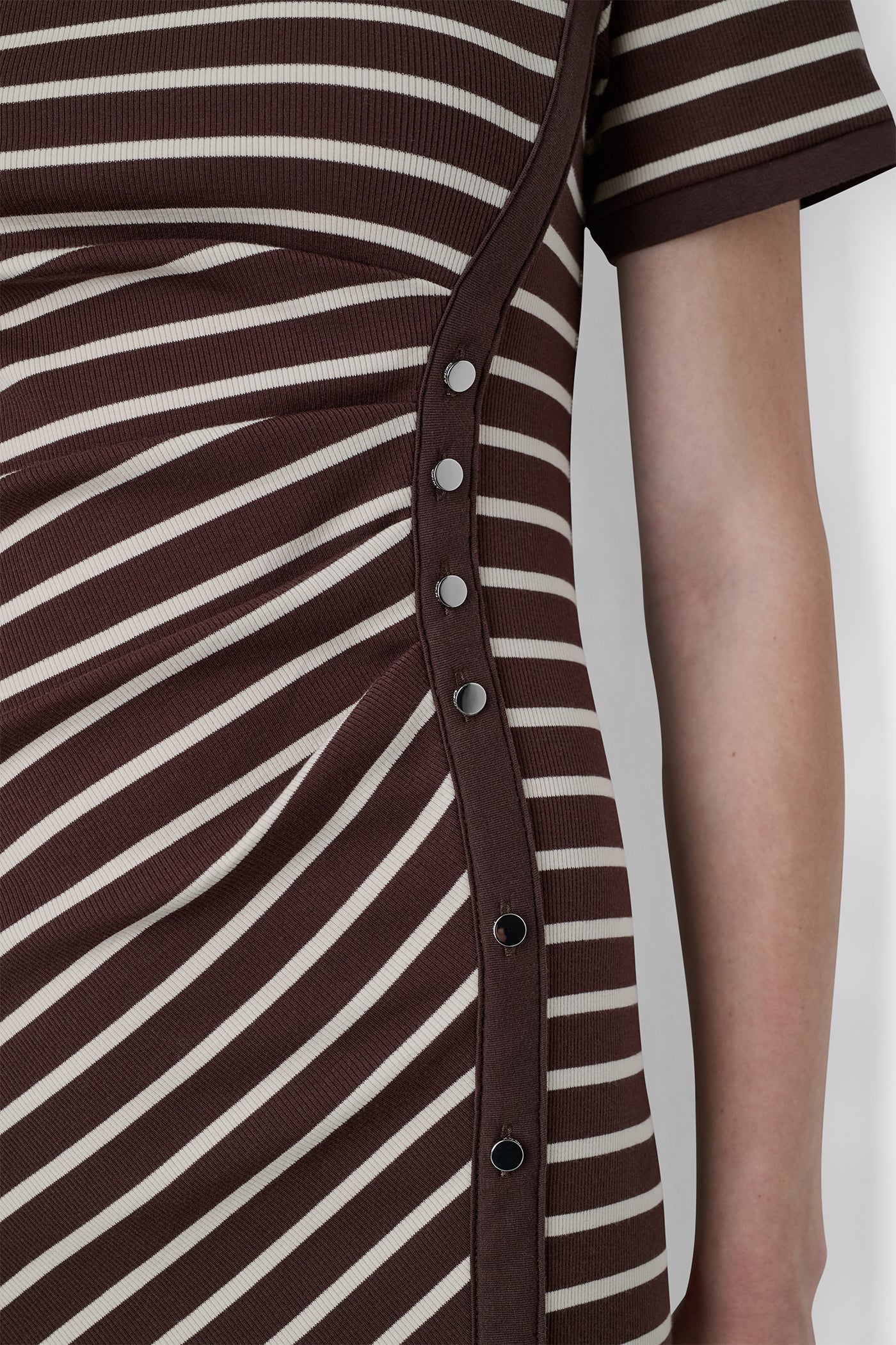 STRIPE MIDI SHEATH DRESS - Image 7