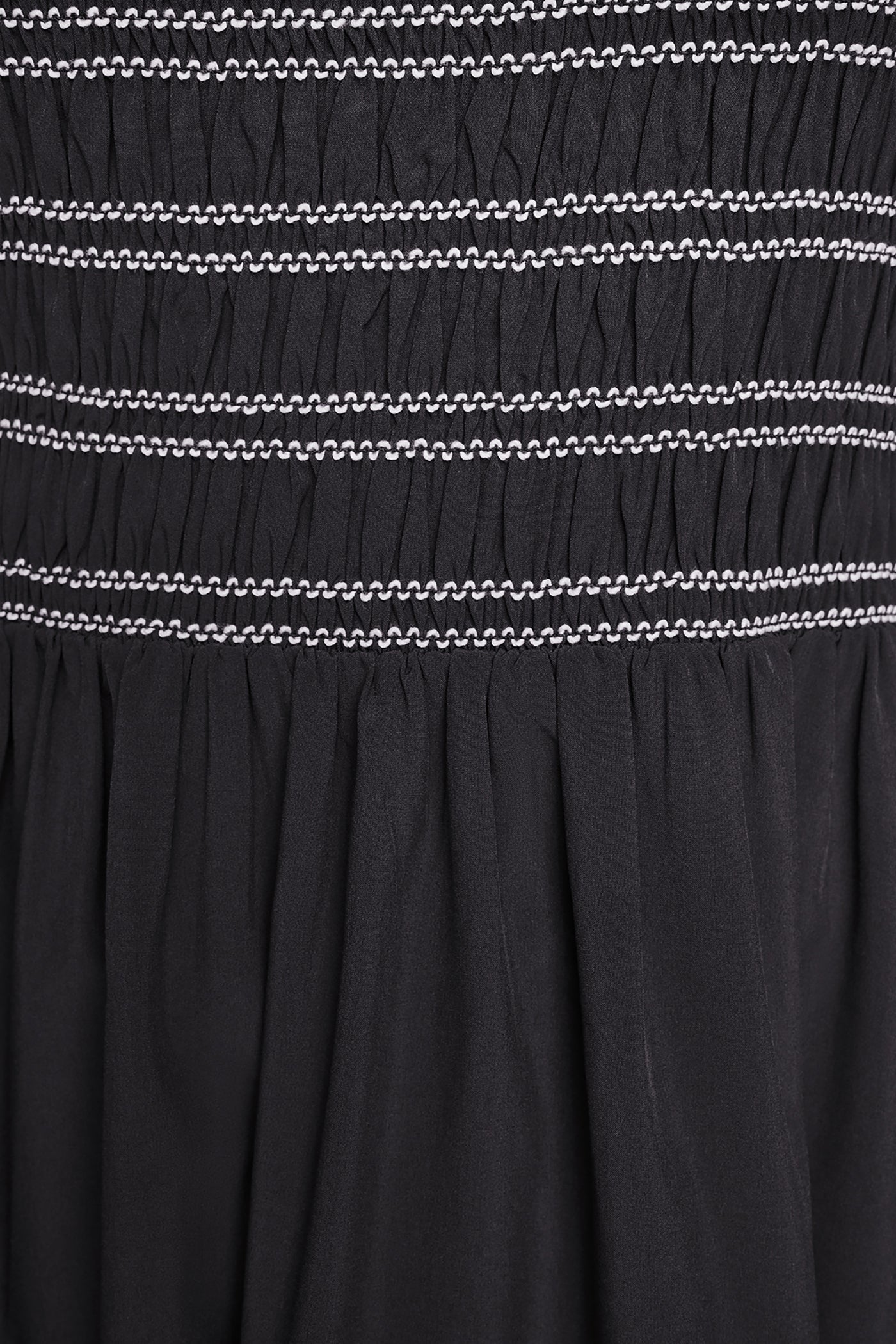SLEEVELESS SMOCKED MIDI A-LINE DRESS - Image 7
