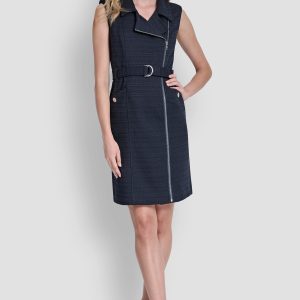 SLEEVELESS BLAZER DRESS