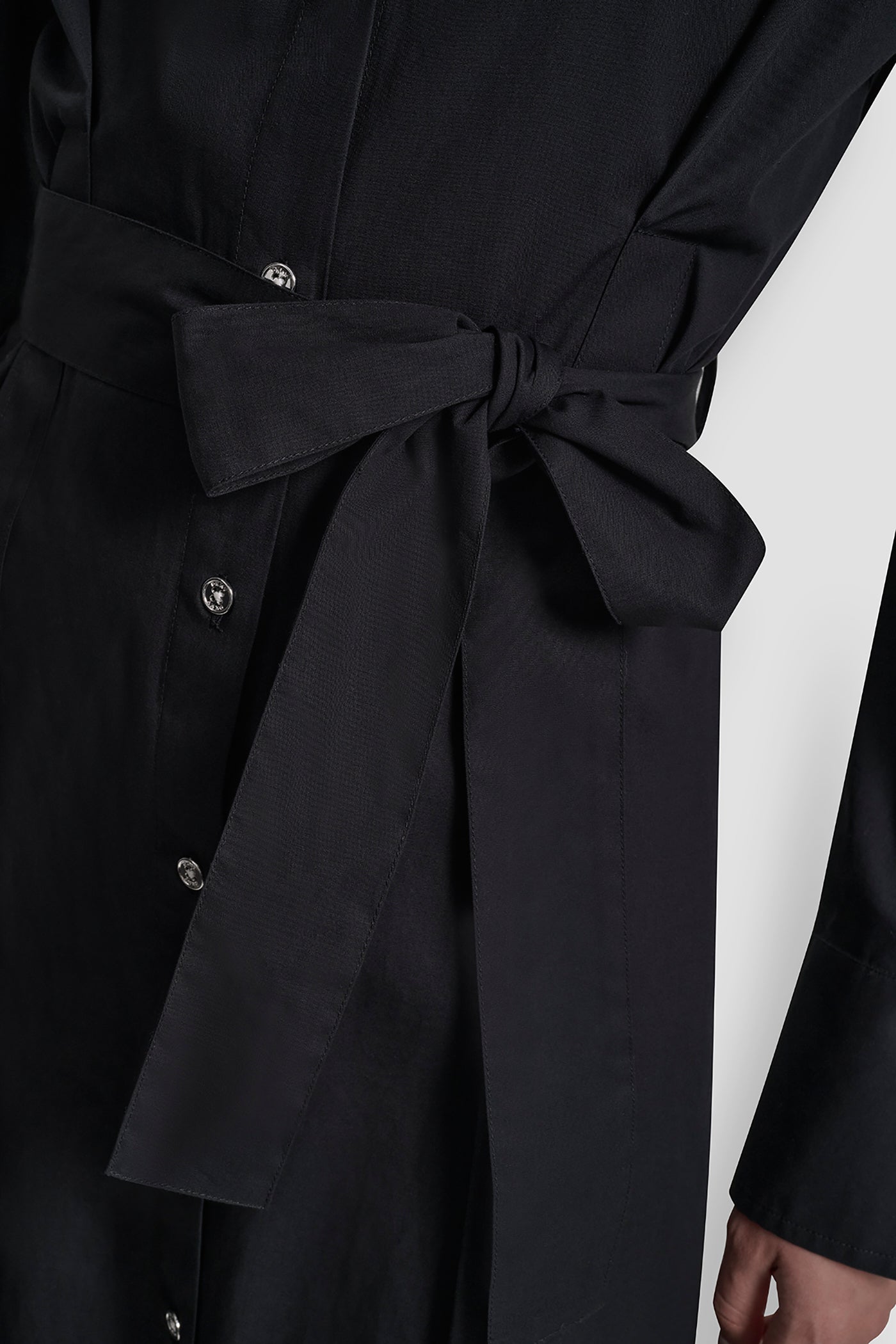 BUTTON DOWN MIDI SHIRT DRESS - Image 6