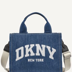 HADLEE SMALL DENIM LOGO TOTE