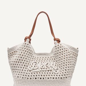 PAULA CROCHET LOGO MEDIUM COMMUTER TOTE