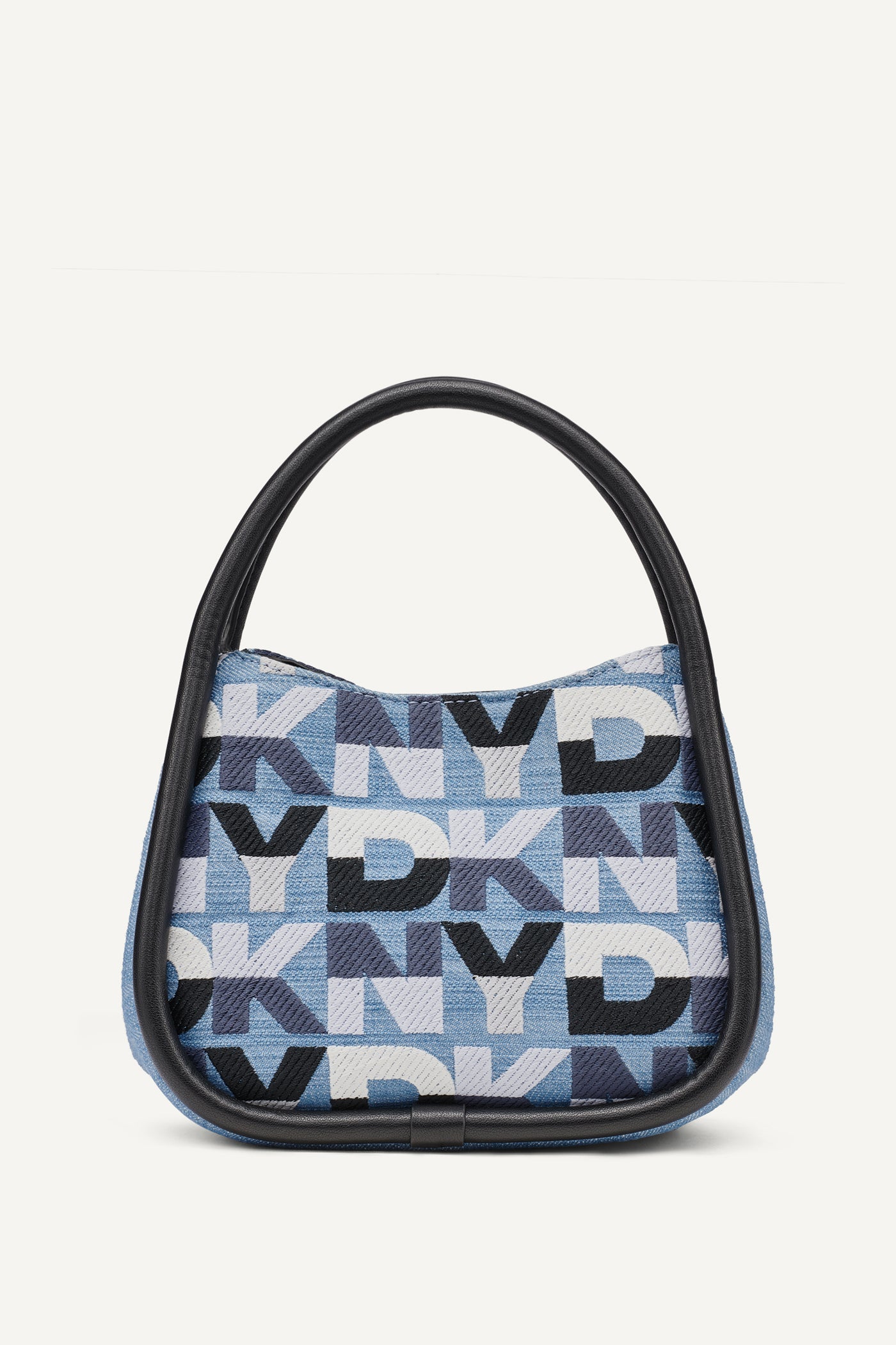 CAPRI DENIM LOGO HOBO CROSSBODY BAG - Image 4