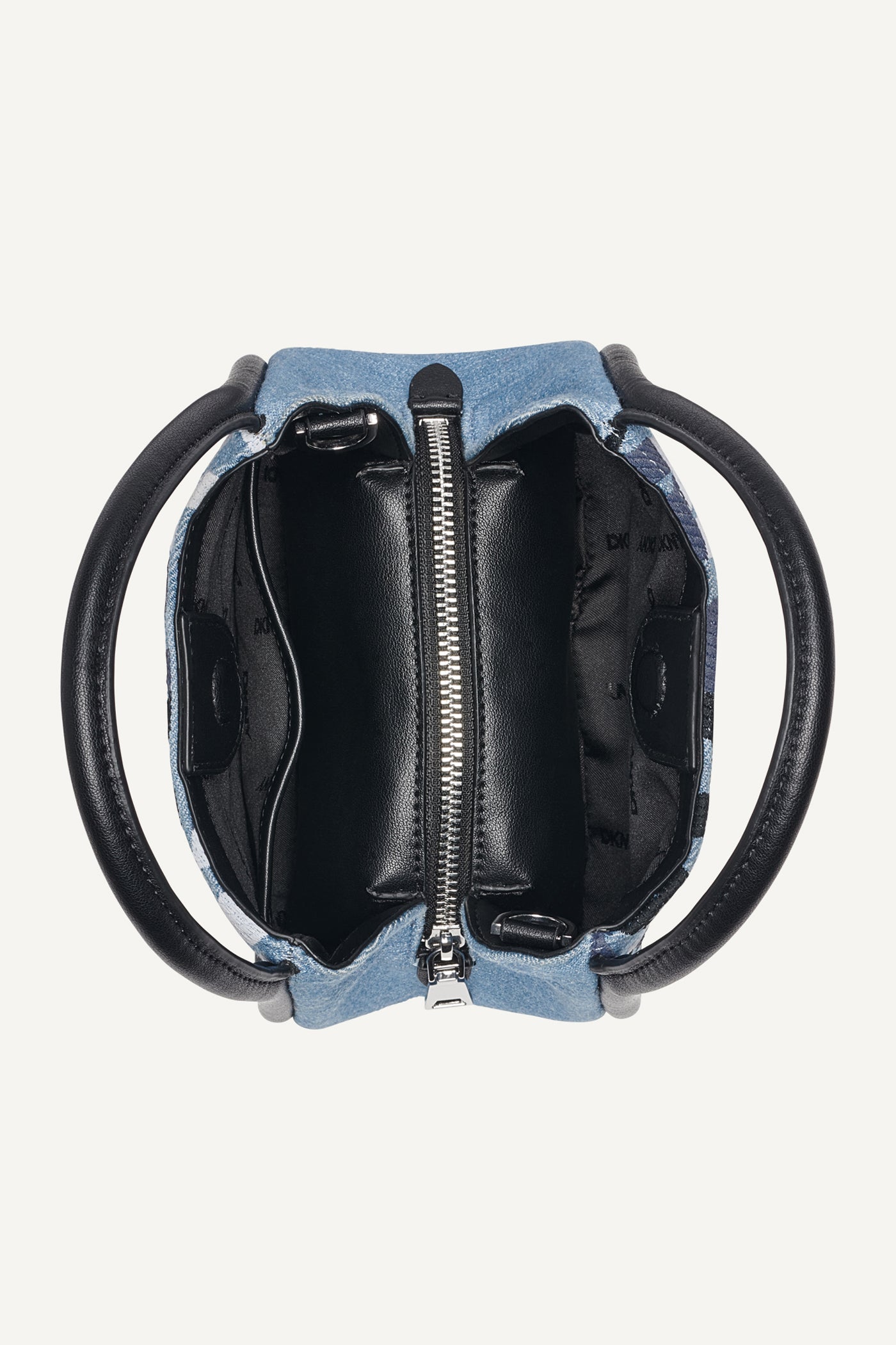 CAPRI DENIM LOGO HOBO CROSSBODY BAG - Image 3