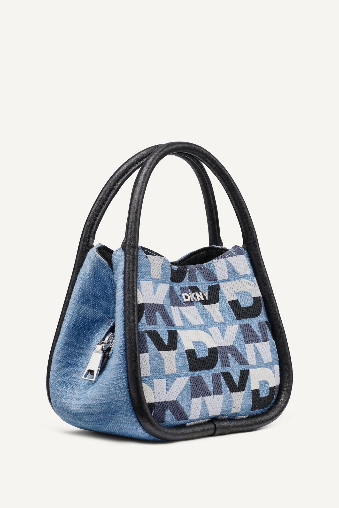 CAPRI DENIM LOGO HOBO CROSSBODY BAG - Image 2