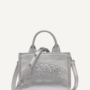 HADLEE METALLIC LOGO-EMBOSSED MINI CROSSBODY