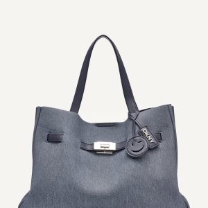 BRYAR DENIM LARGE SATCHEL