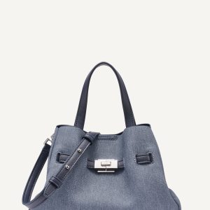 BRYAR DENIM SMALL SATCHEL