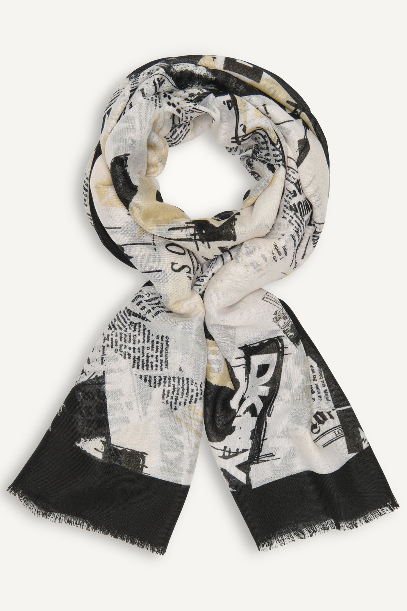 1989 HEADLINE PRINT SCARF - Image 3