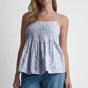 FLORAL JACQUARD TANK TOP