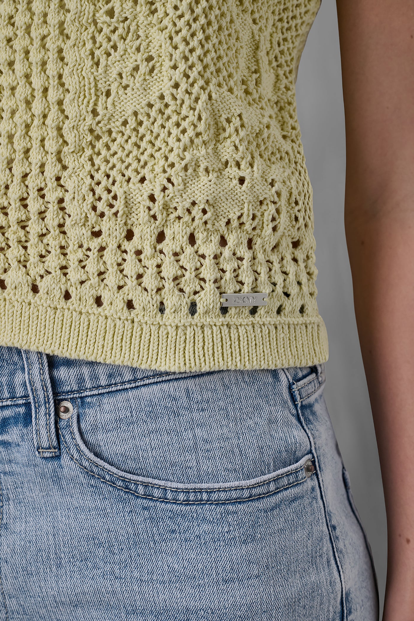 LACE STITCH BUTTON FRONT CARDIGAN - Image 6