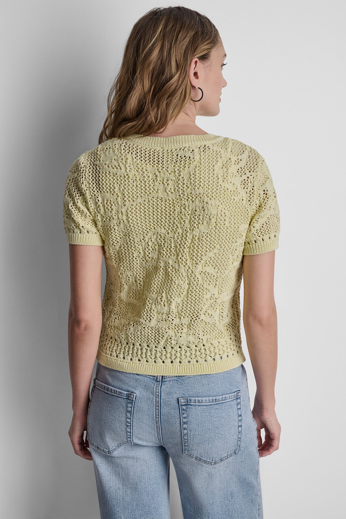 LACE STITCH BUTTON FRONT CARDIGAN - Image 3