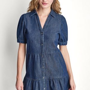 DENIM MINI DRESS