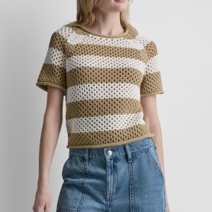 OPEN STITCH STRIPE SWEATER