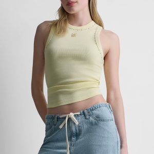 RHINESTONES AND DOME STUDS RIB TANK