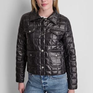 BOX QUILT PUFFER JACKET