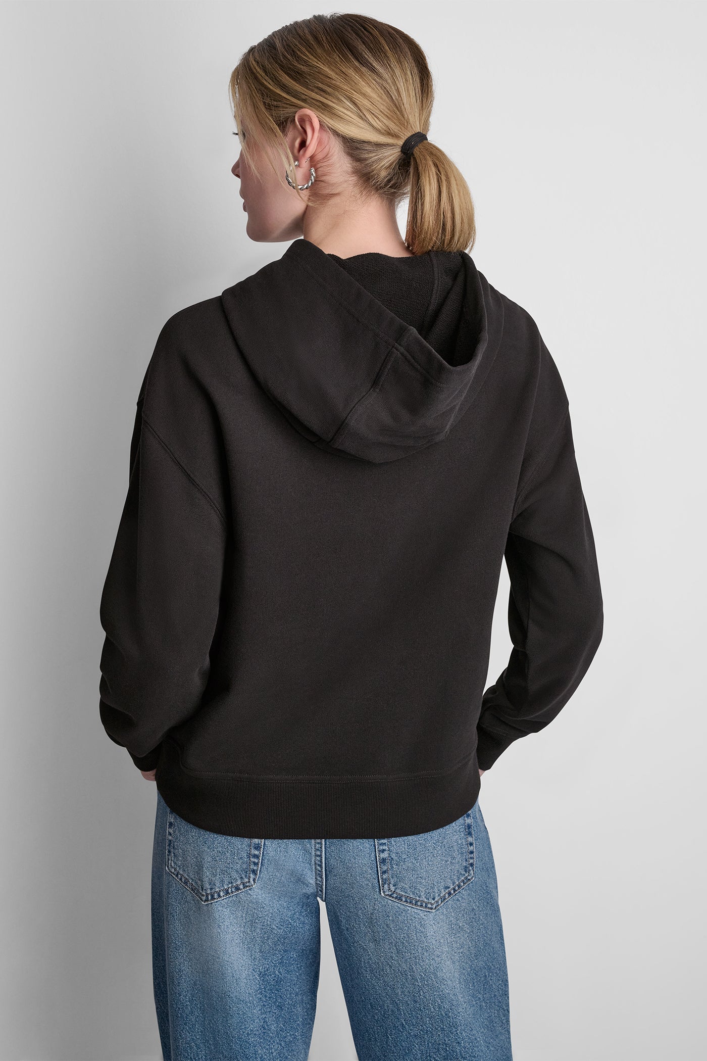 DKNY BIG APPLE RHINESTONE LOGO HOODIE - Image 3