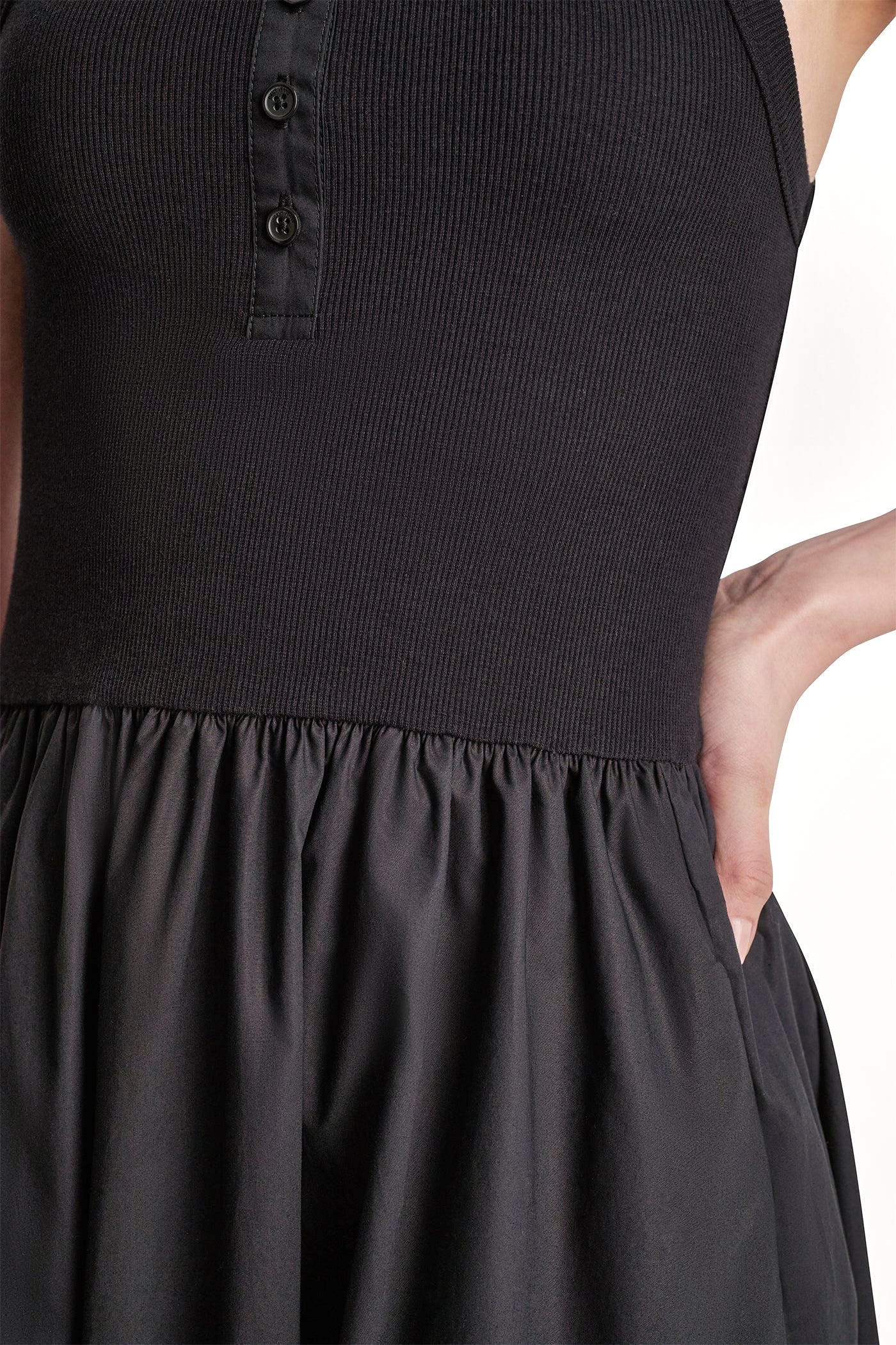 RIB HENLEY TANK MAXI DRESS - Image 9
