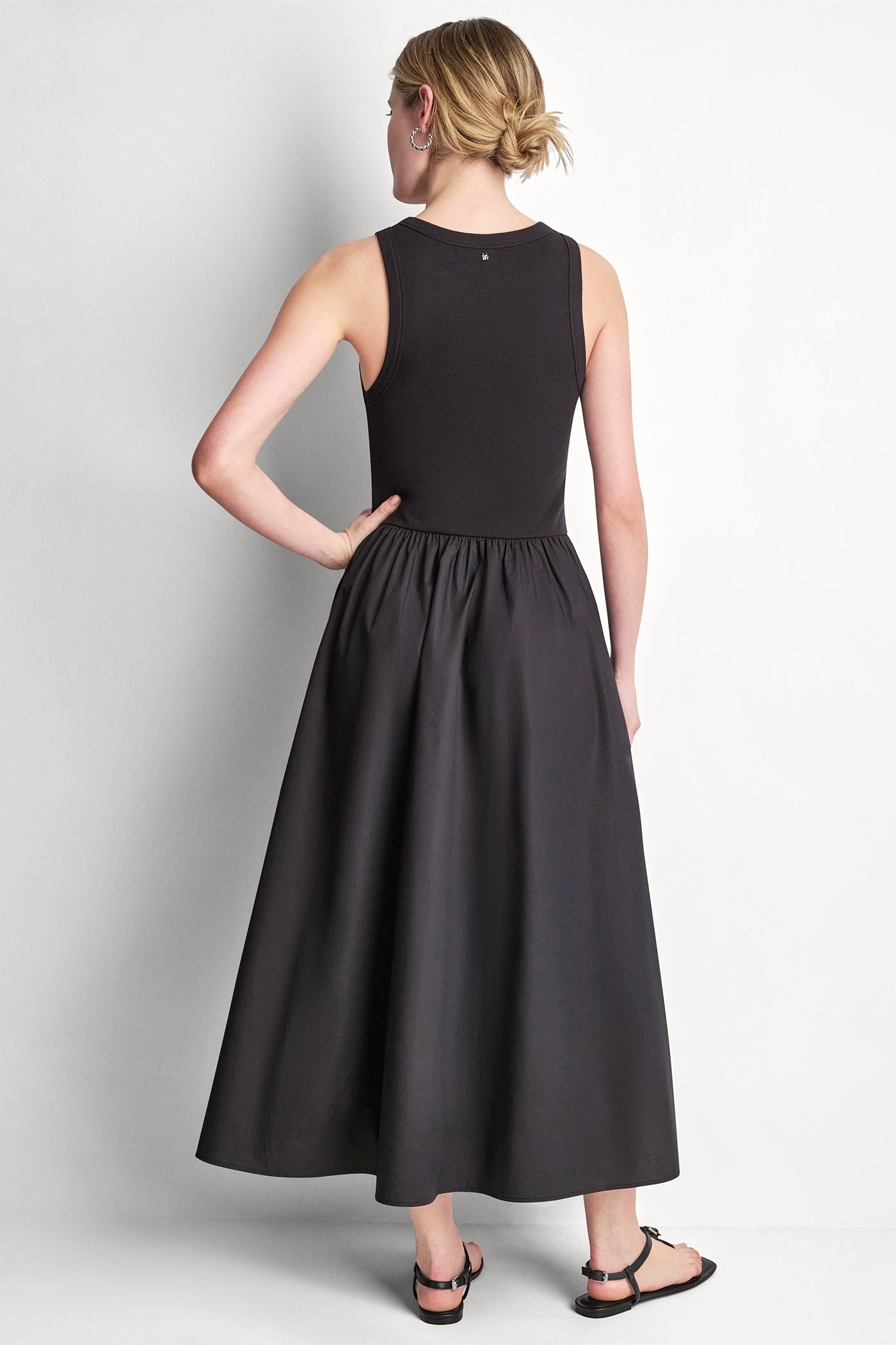 RIB HENLEY TANK MAXI DRESS - Image 3