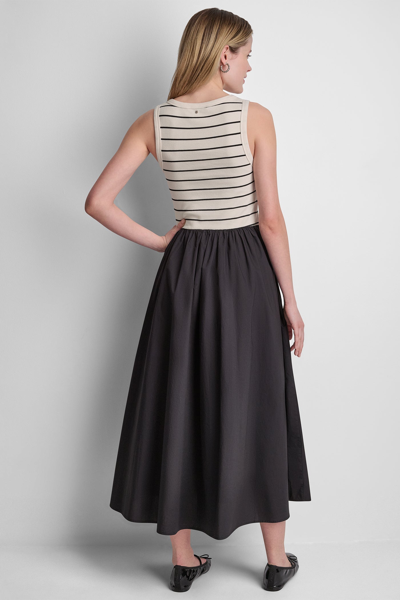 RIB HENLEY TANK MAXI DRESS - Image 3