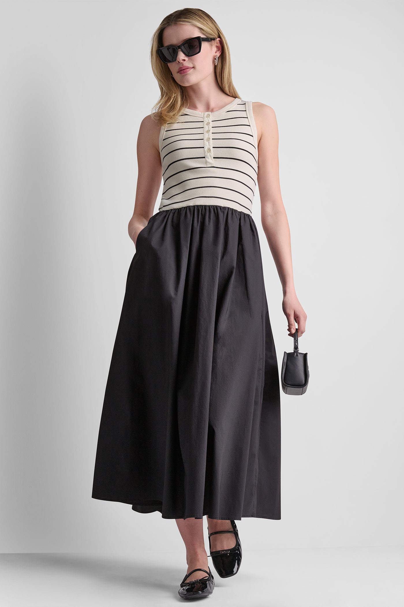 RIB HENLEY TANK MAXI DRESS - Image 8