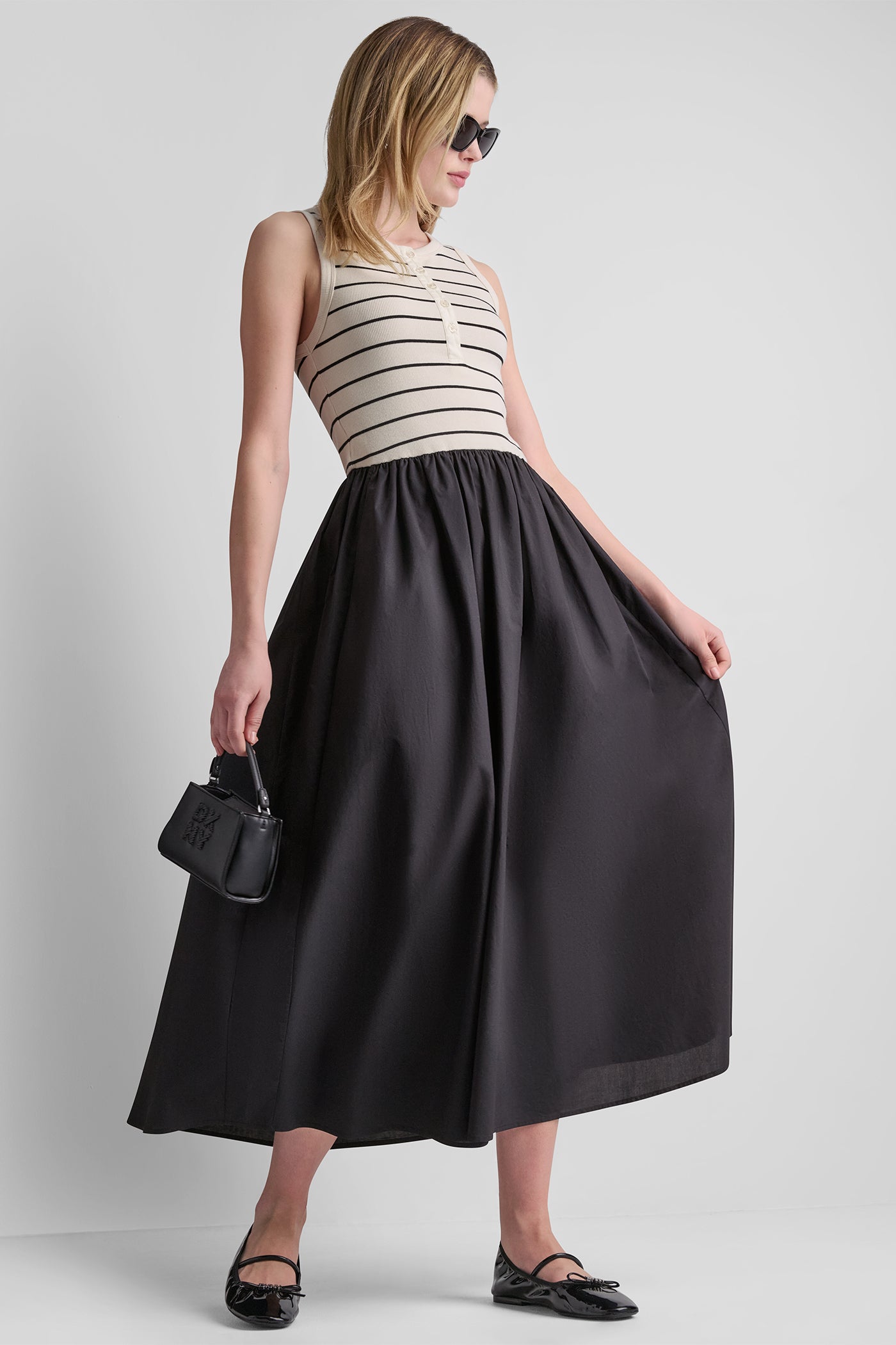 RIB HENLEY TANK MAXI DRESS - Image 5