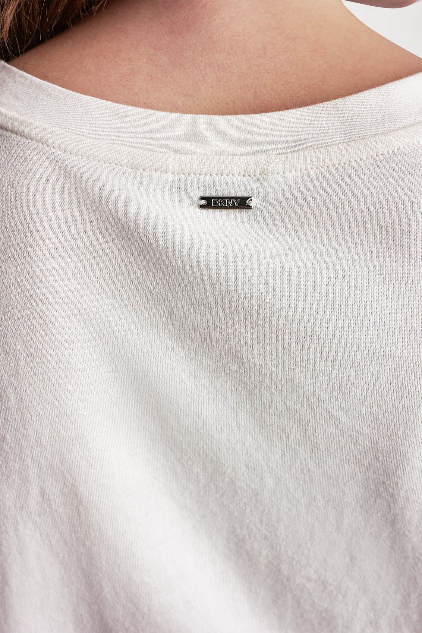 MIXED MEDIA TIE-FRONT TEE - Image 8