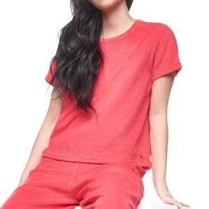 TOWELLING TERRY CREW NECK TEE