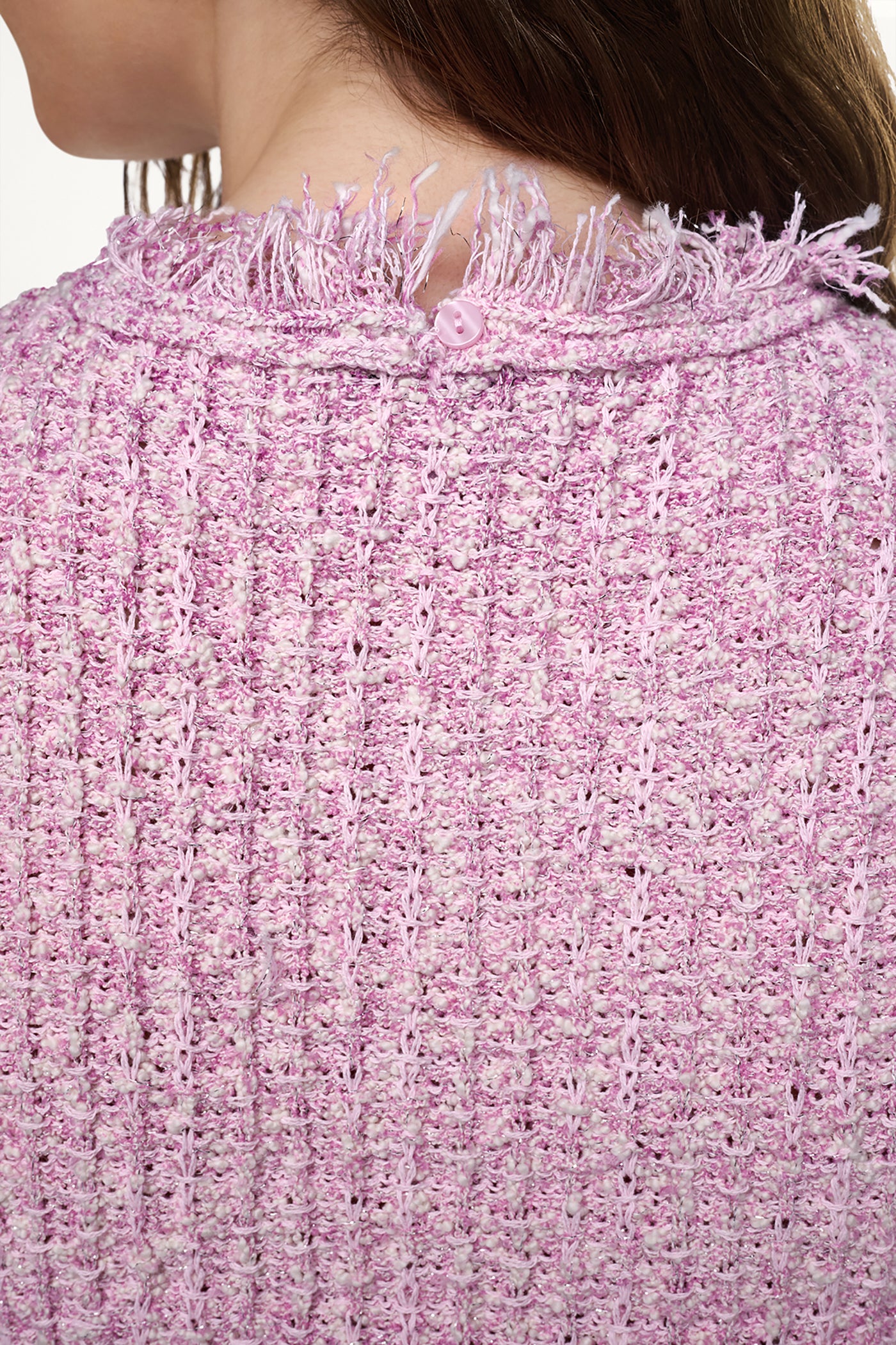 SLEEVELESS FRINGE TRIM SWEATER - Image 7