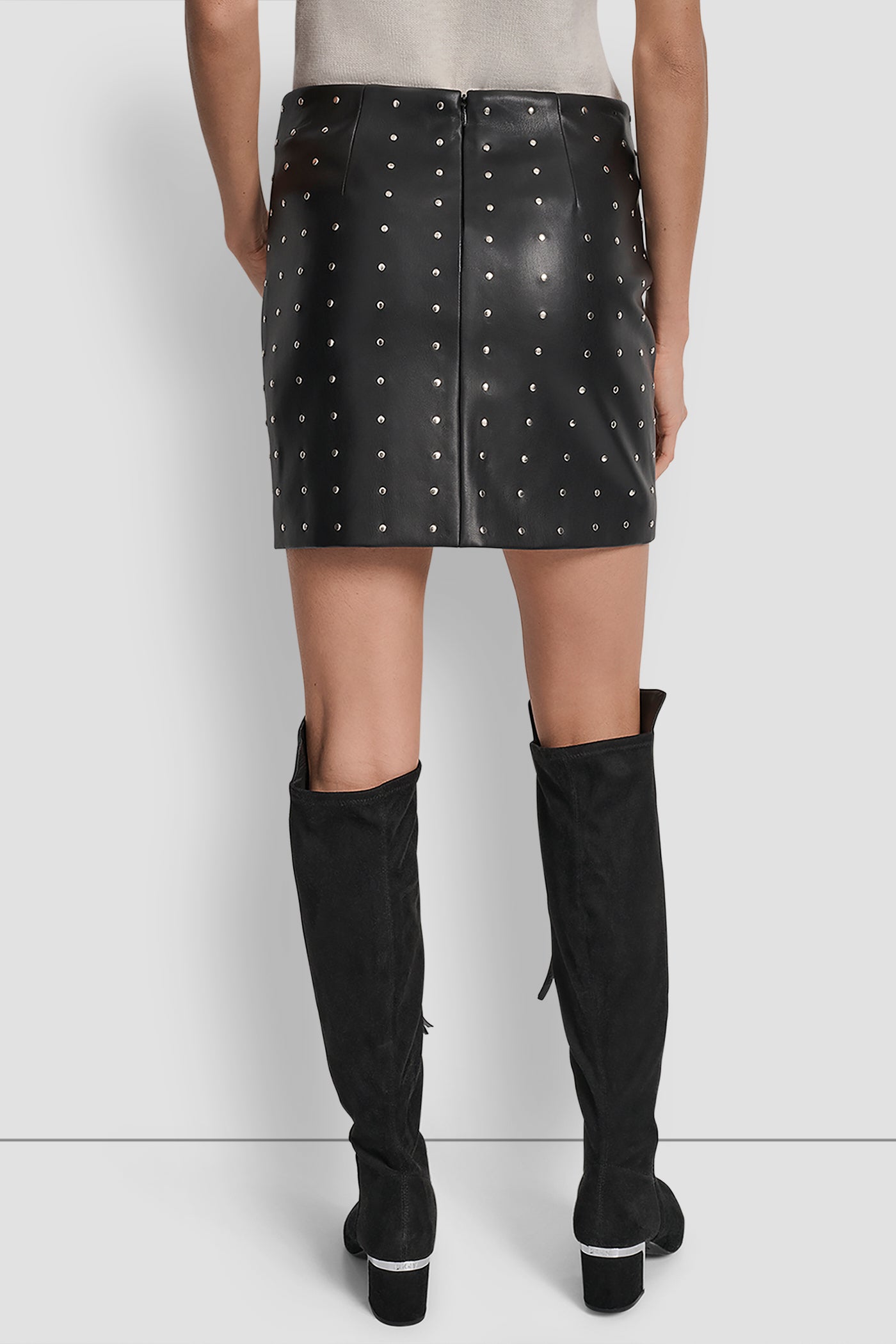 EMBELLISHED FAUX LEATHER SKIRT - Image 5