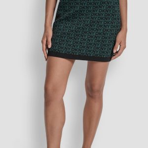 LOGO JACQUARD SHORT SKIRT
