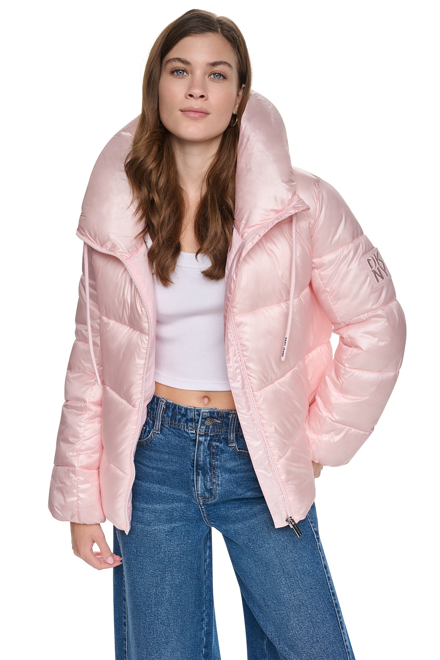 QUILTED PUFFER WITH DRAMA COLLAR - Image 2