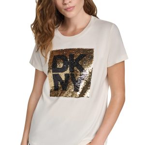 SEQUIN LOGO TEE