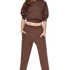 HIGH-RISE RHINESTONE JOGGER PANT