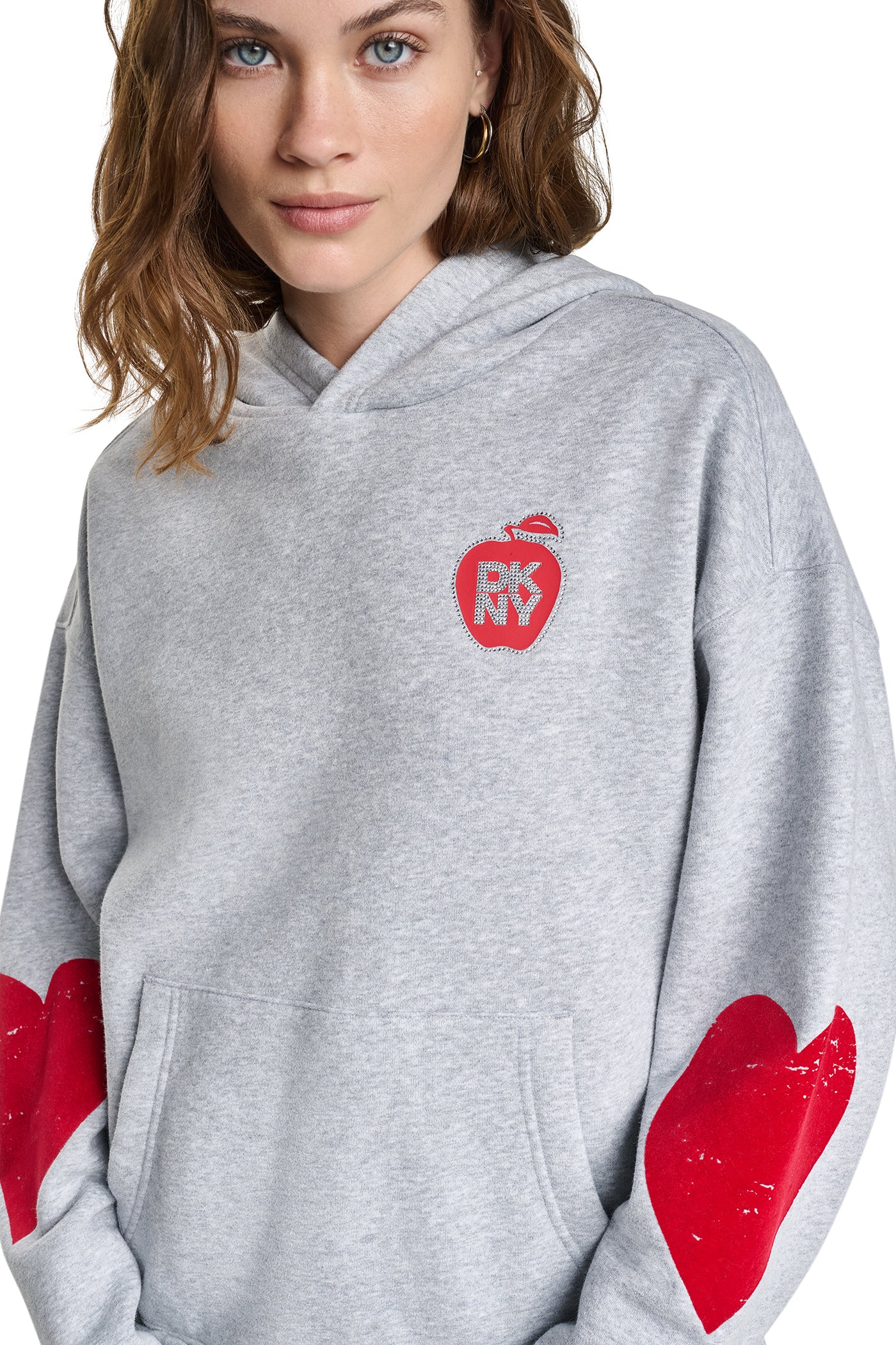 OVERSIZED BIG APPLE LOGO HOODIE - Image 3
