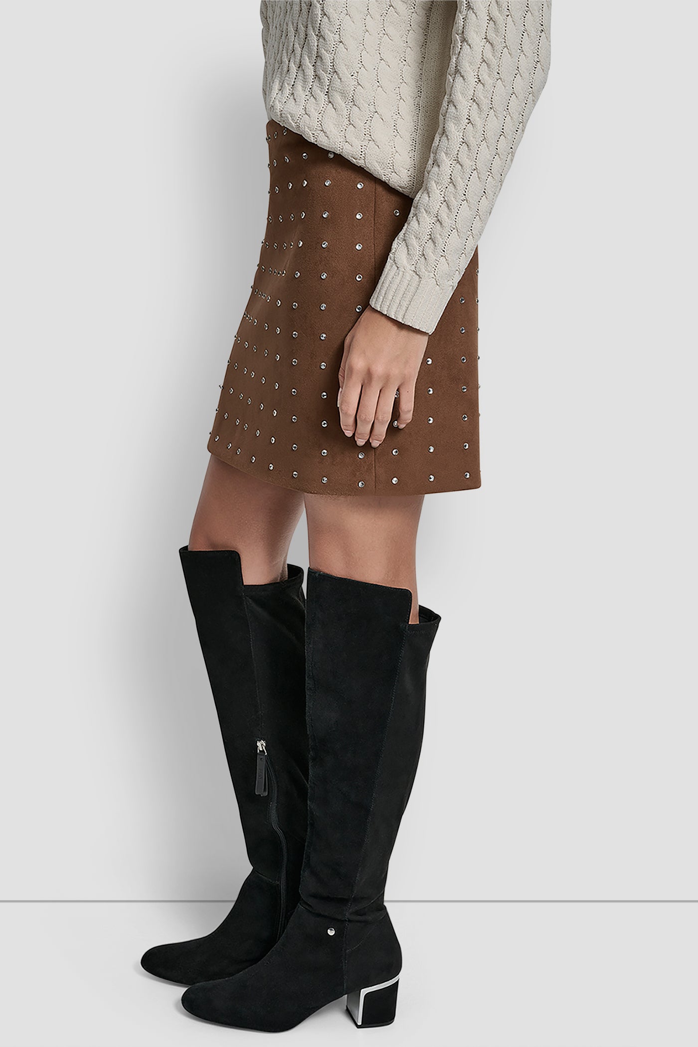 EMBELLISHED FAUX SUEDE MINI SKIRT - Image 5
