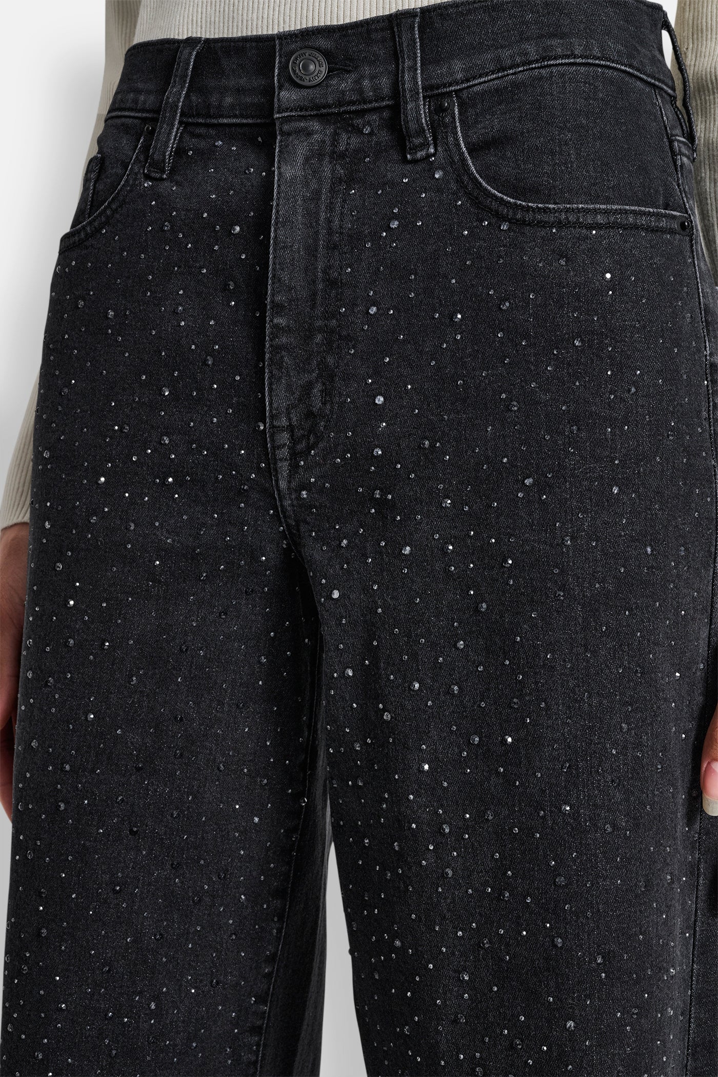 HIGH-RISE WIDE LEG WITH RHINESTONE EMBELLISHMENT - Image 5