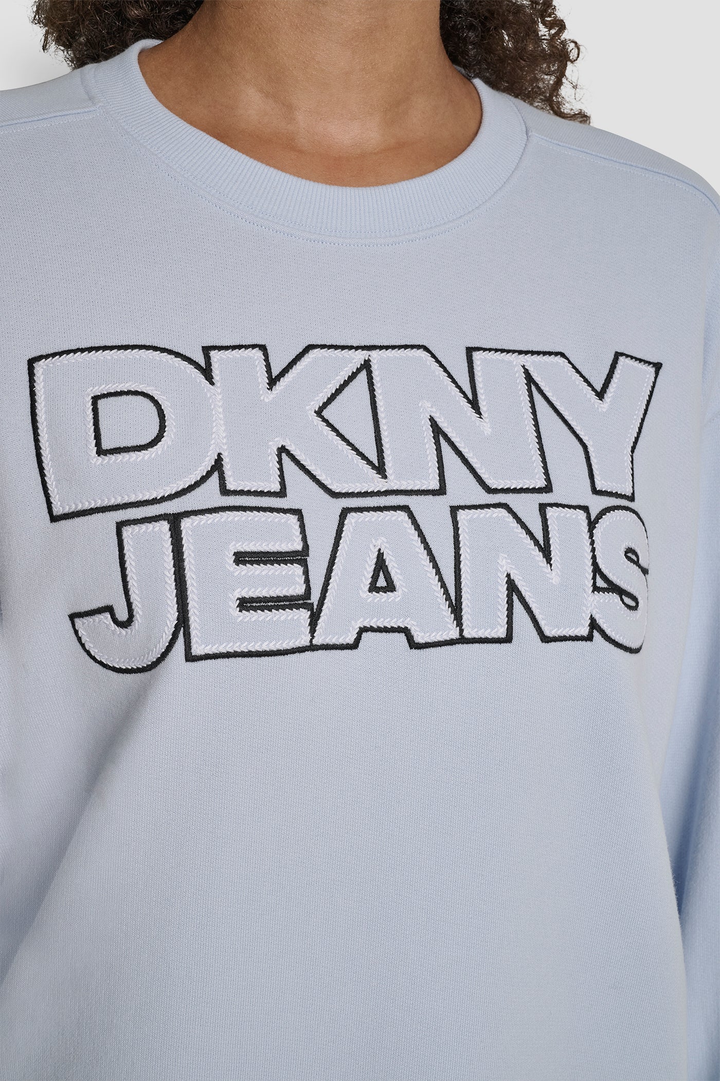 DKNY JEANS CHAINSTITCH OUTLINE LOGO SWEATSHIRT - Image 5