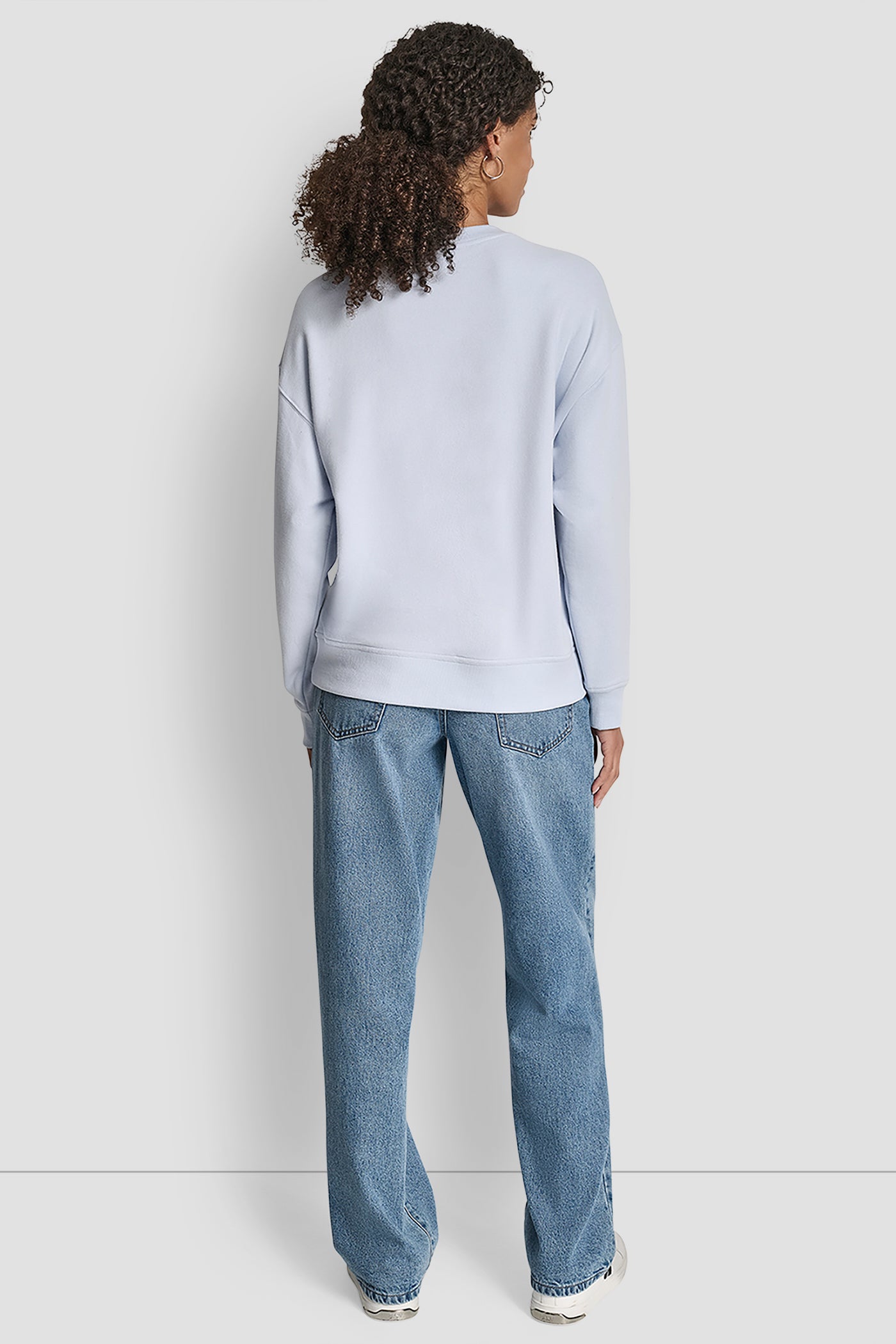 DKNY JEANS CHAINSTITCH OUTLINE LOGO SWEATSHIRT - Image 3