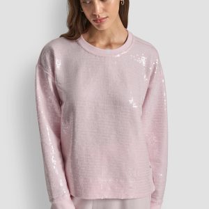 SEQUINS LONG SLEEVE SWEATSHIRT