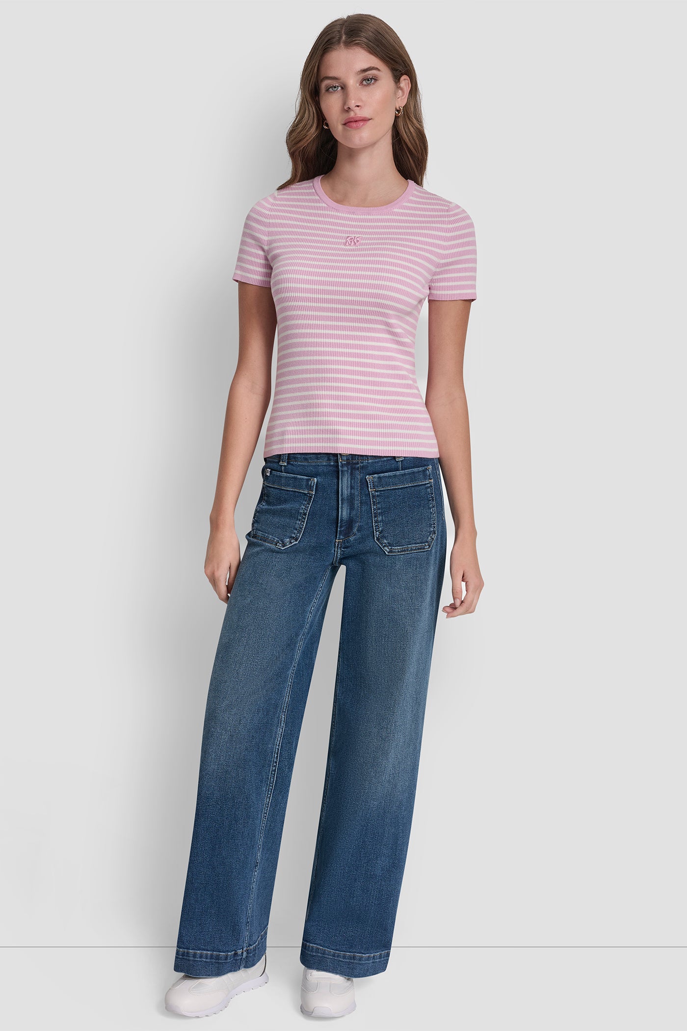 CREW NECK STRIPED TEE - Image 6