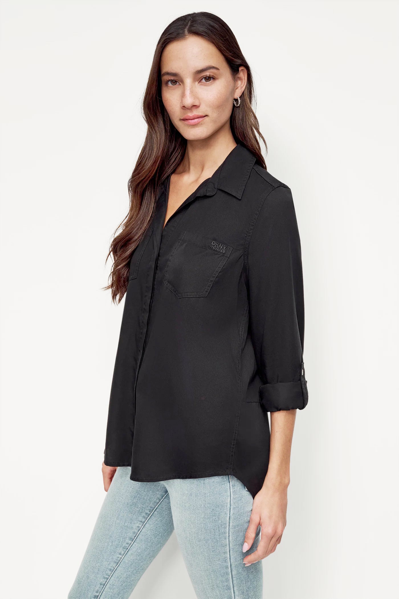 SPLIT BACK BUTTON FRONT WITH ROLL TAB - Image 3