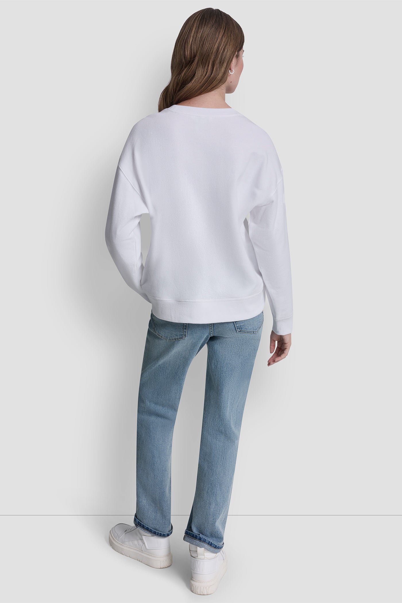 DKNY RHINESTONE TAXI LOGO SWEATSHIRT - Image 3