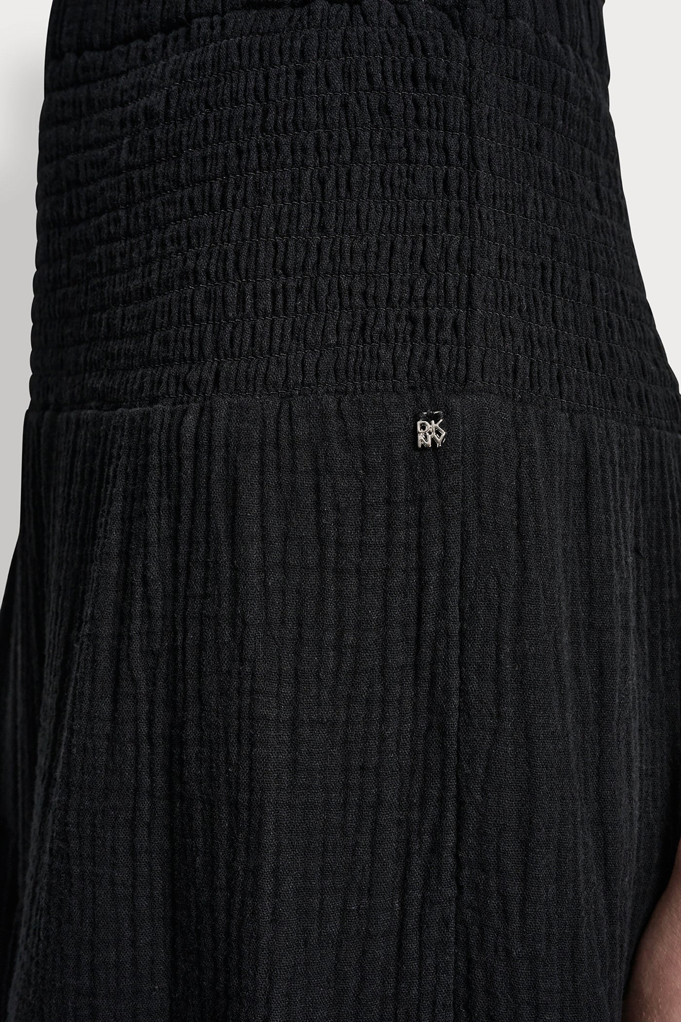 SMOCKED WAIST MAXI TIERED SKIRT - Image 6