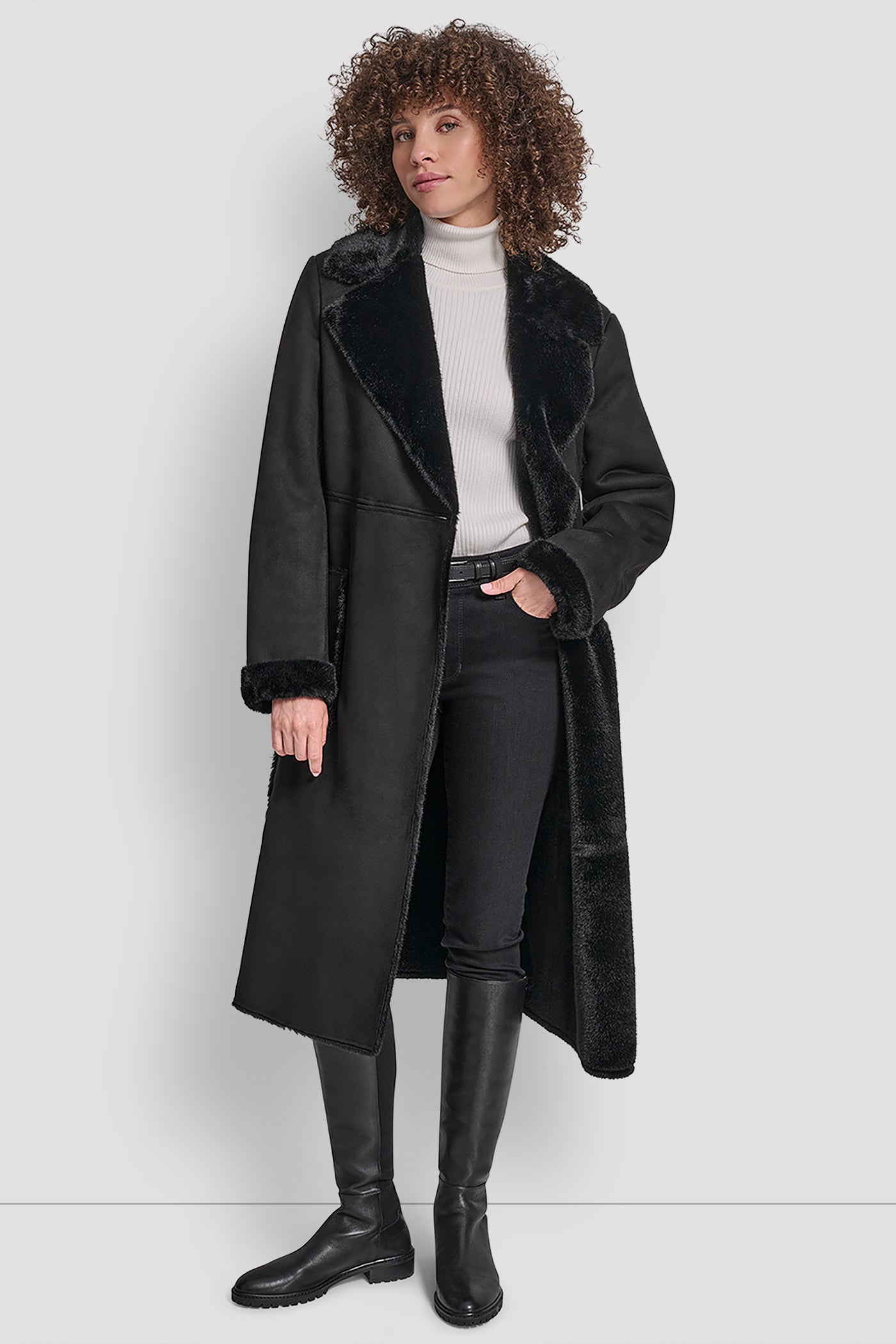 BELTED FAUX SHERLING - Image 2