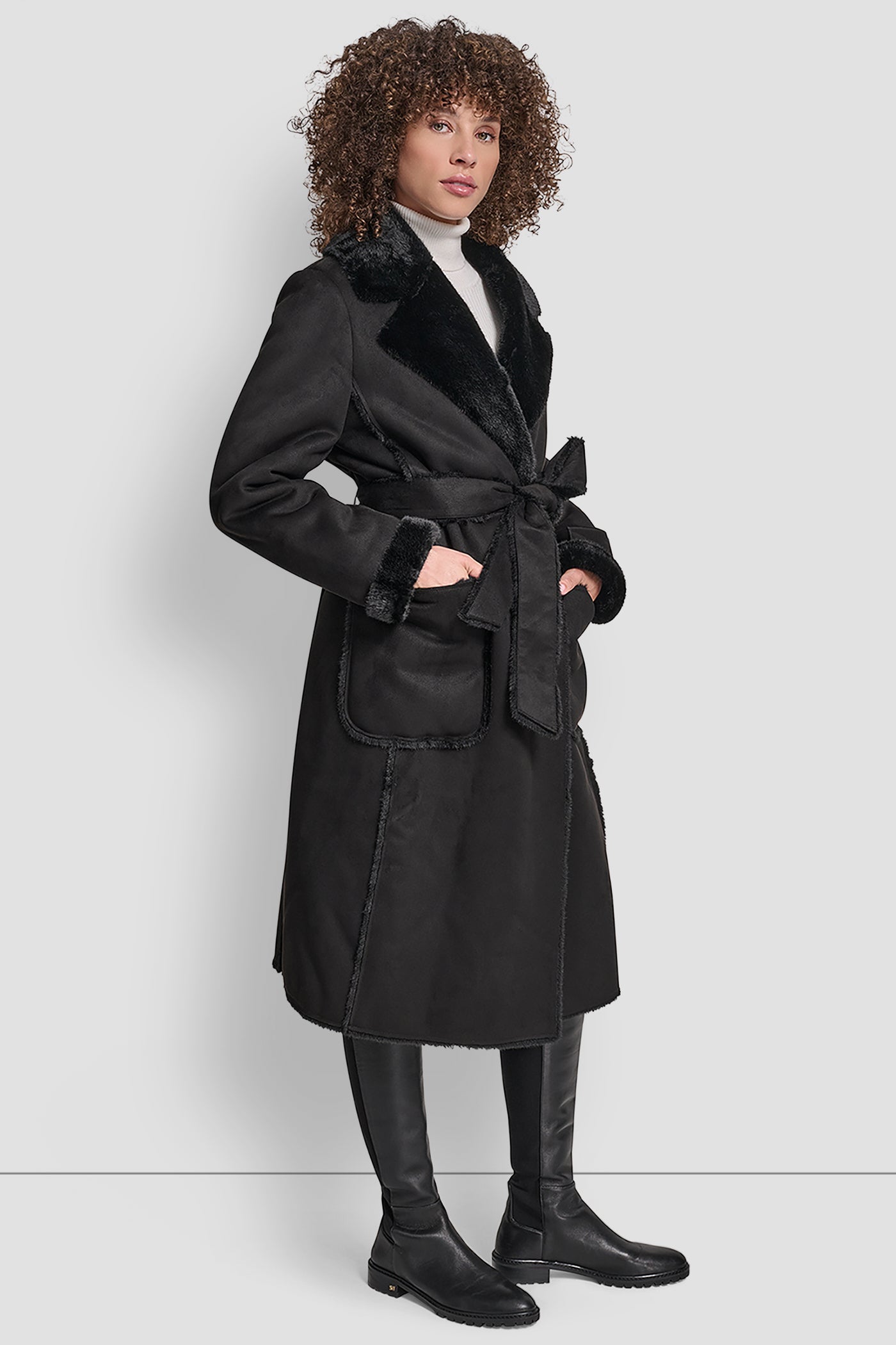 BELTED FAUX SHERLING - Image 4