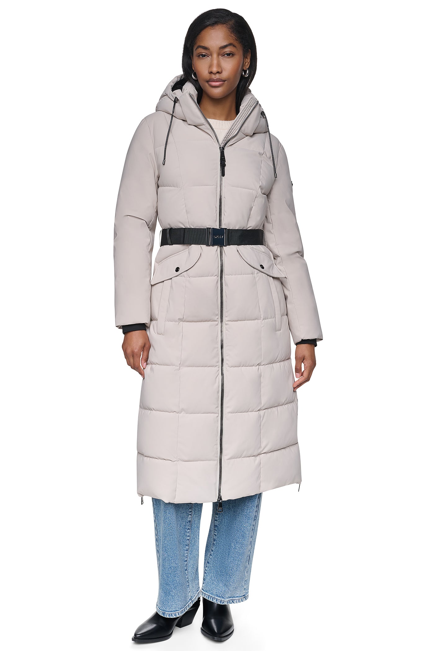 MAXI PUFFER WITH BELT