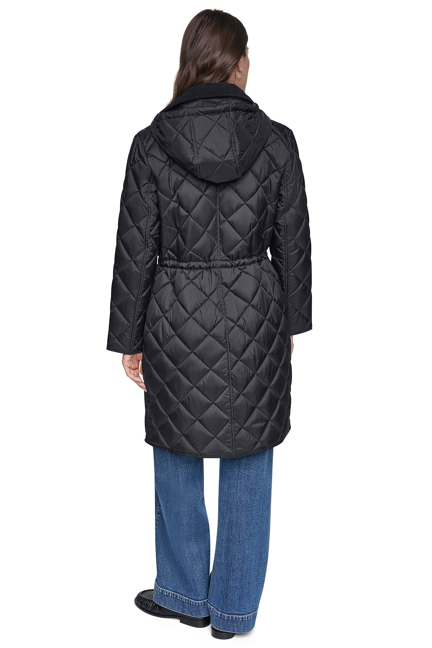CORDUROY COLLAR HOODED QUILTED COAT - Image 7