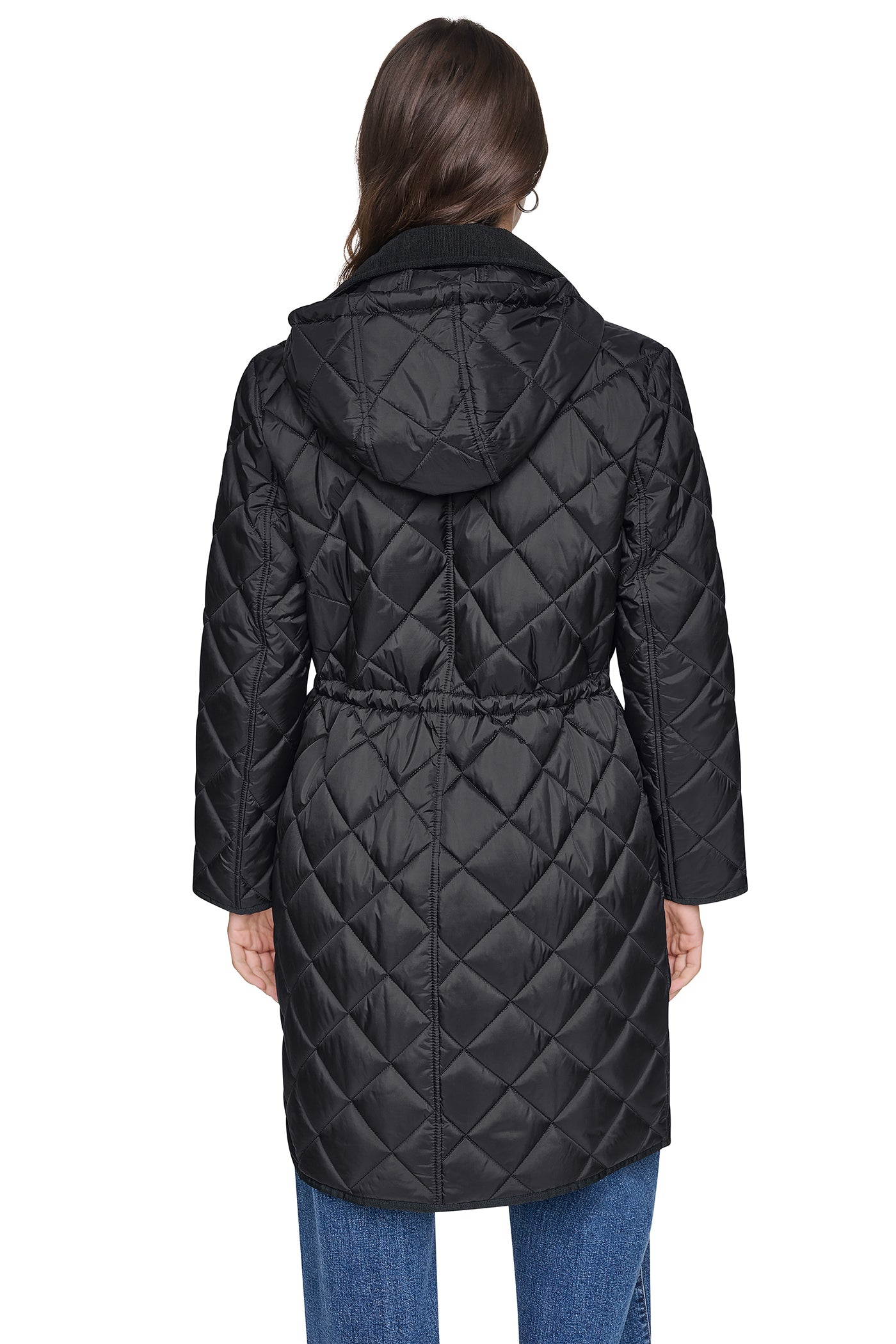 CORDUROY COLLAR HOODED QUILTED COAT - Image 3