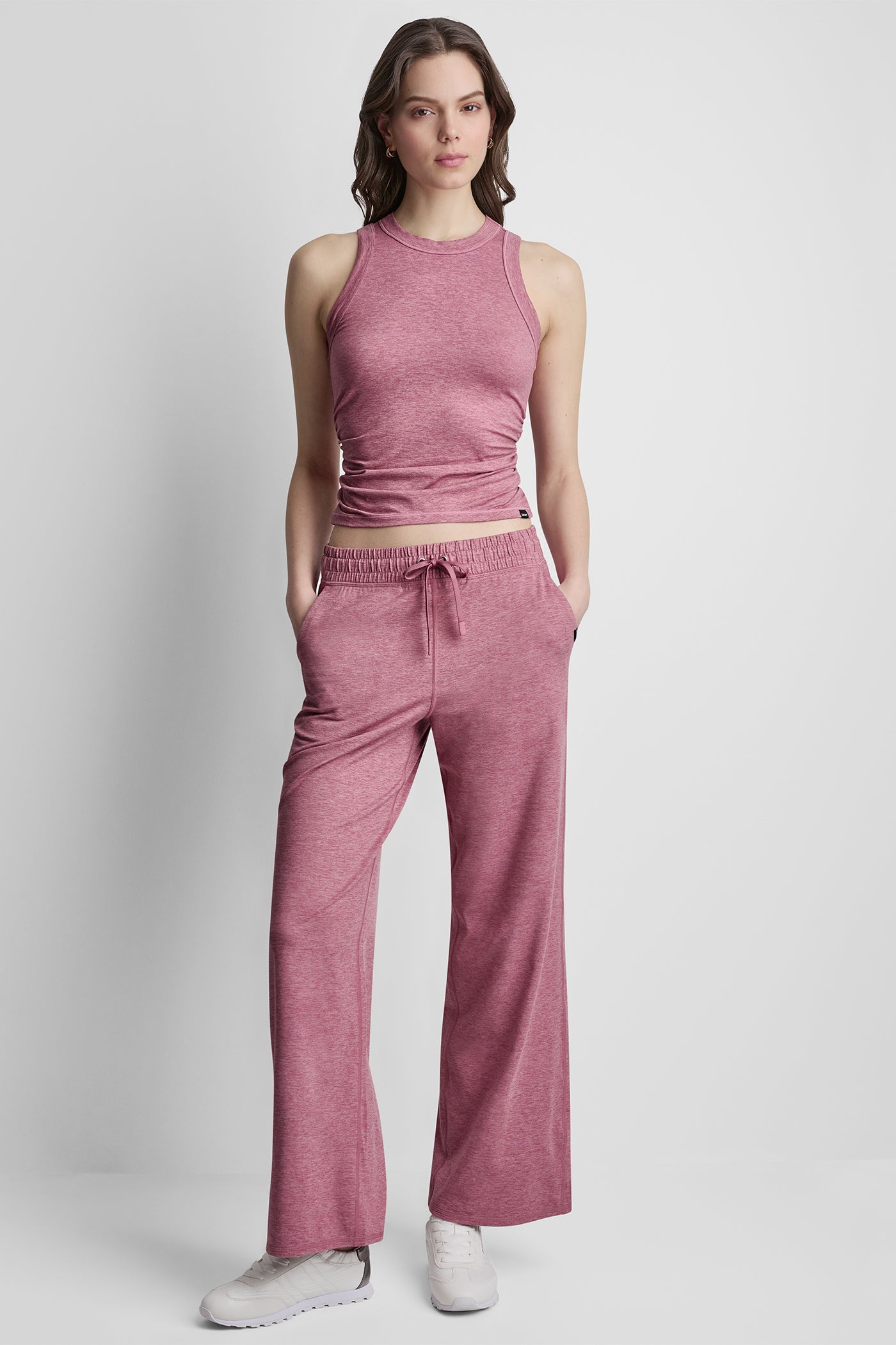 MID-RISE SPACEDYE WIDE-LEG PANT - Image 6
